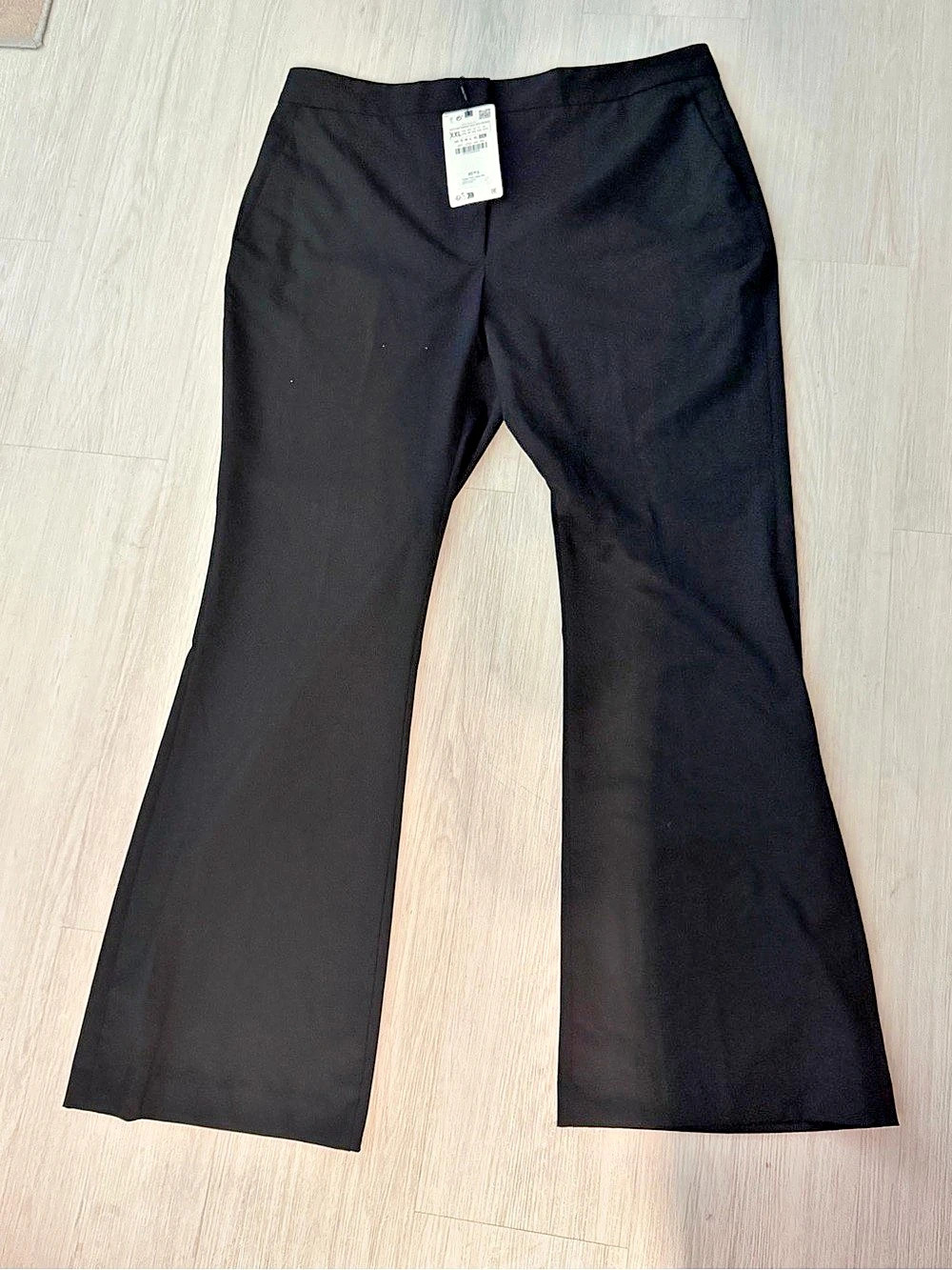 ZARA Flare Pants in Black XXL NWT